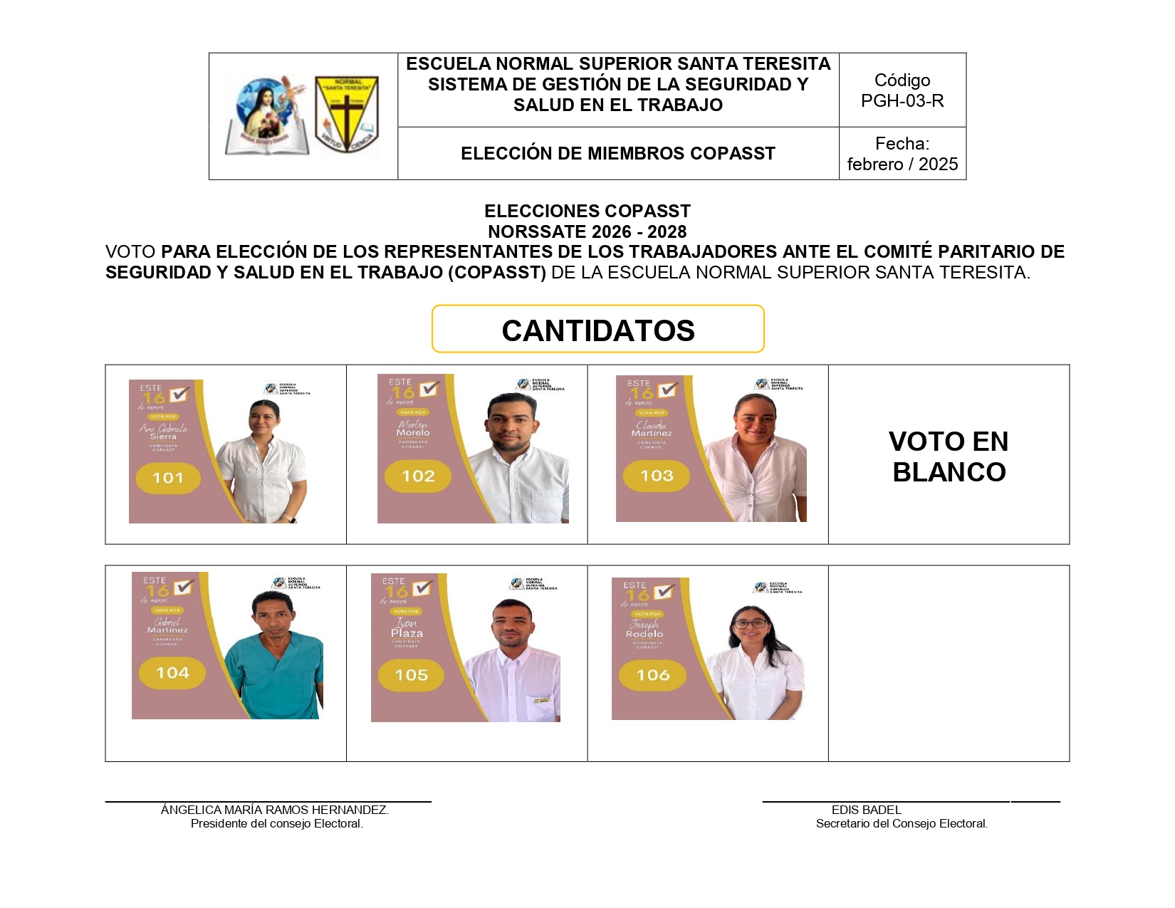 I. E. ESCUELA NORMAL SUPERIOR SANTA TERESITA - LORICA CÓRDOBA 